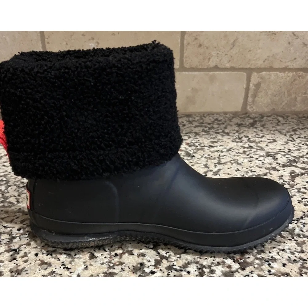 Women's Hunter Sherpa‎ Lined Original Roll Top Boot Waterproof Insulated Size 5